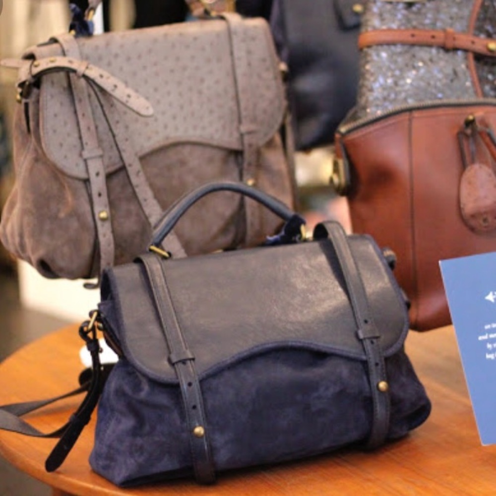 Kate Spade Westward Wanderlust Navy Satchel